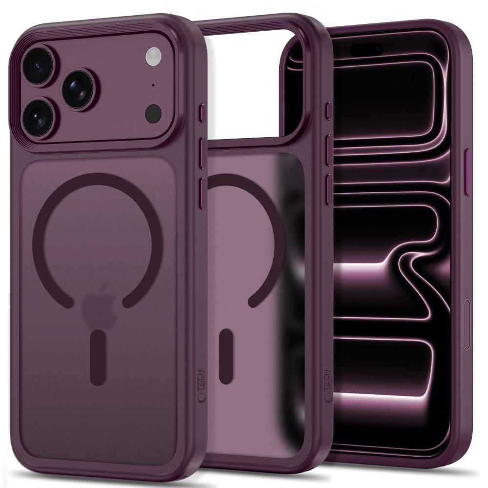 iPhone 18 Pro Max / 17 Pro Max Tech-Protect MagMat Deksel - MagSafe Kompatibel - Matt Rød