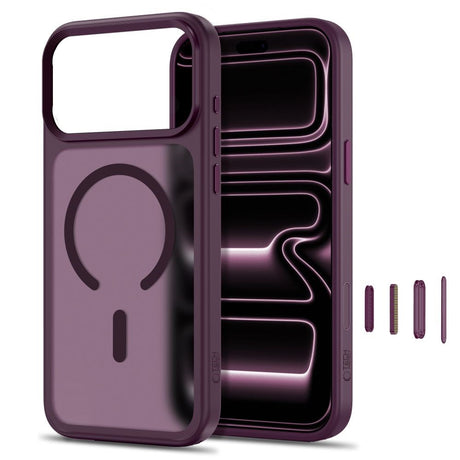 iPhone 18 Pro / 17 Pro Tech-Protect MagMat Deksel - MagSafe Kompatibel - Matt Rød