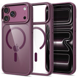 iPhone 18 Pro Max / 17 Pro Max Tech-Protect MagMat Deksel - MagSafe Kompatibel - Gjennomsiktig / Rød