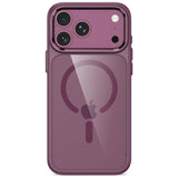 iPhone 18 Pro Max / 17 Pro Max Tech-Protect MagMat Deksel - MagSafe Kompatibel - Gjennomsiktig / Rød