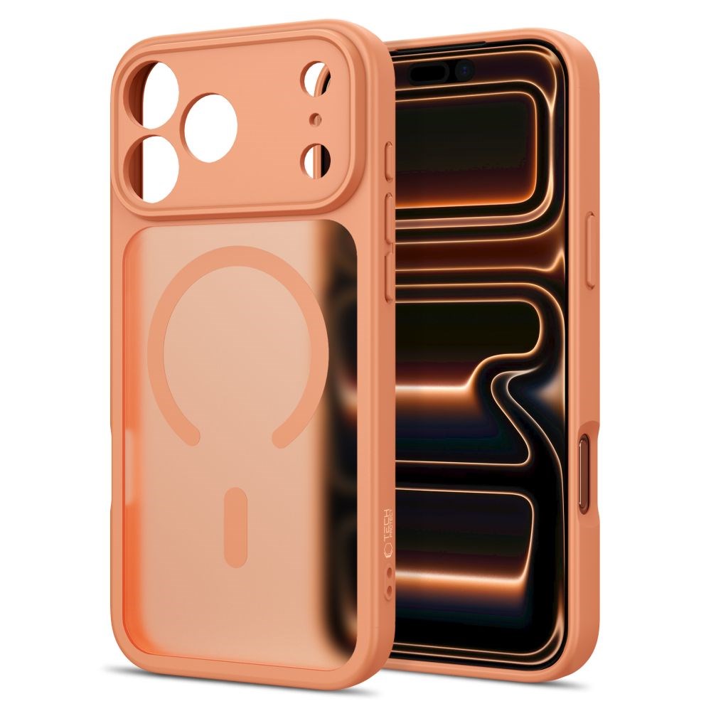 iPhone 17 Pro / 18 Pro Tech-Protect BasicMag Hybrid Deksel - MagSafe Kompatibel - Matt Oransje