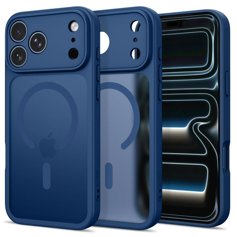 iPhone 17 Pro Max / 18 Pro Max Tech-Protect BasicMag Hybrid Deksel - MagSafe Kompatibel - Matt Mørkeblå
