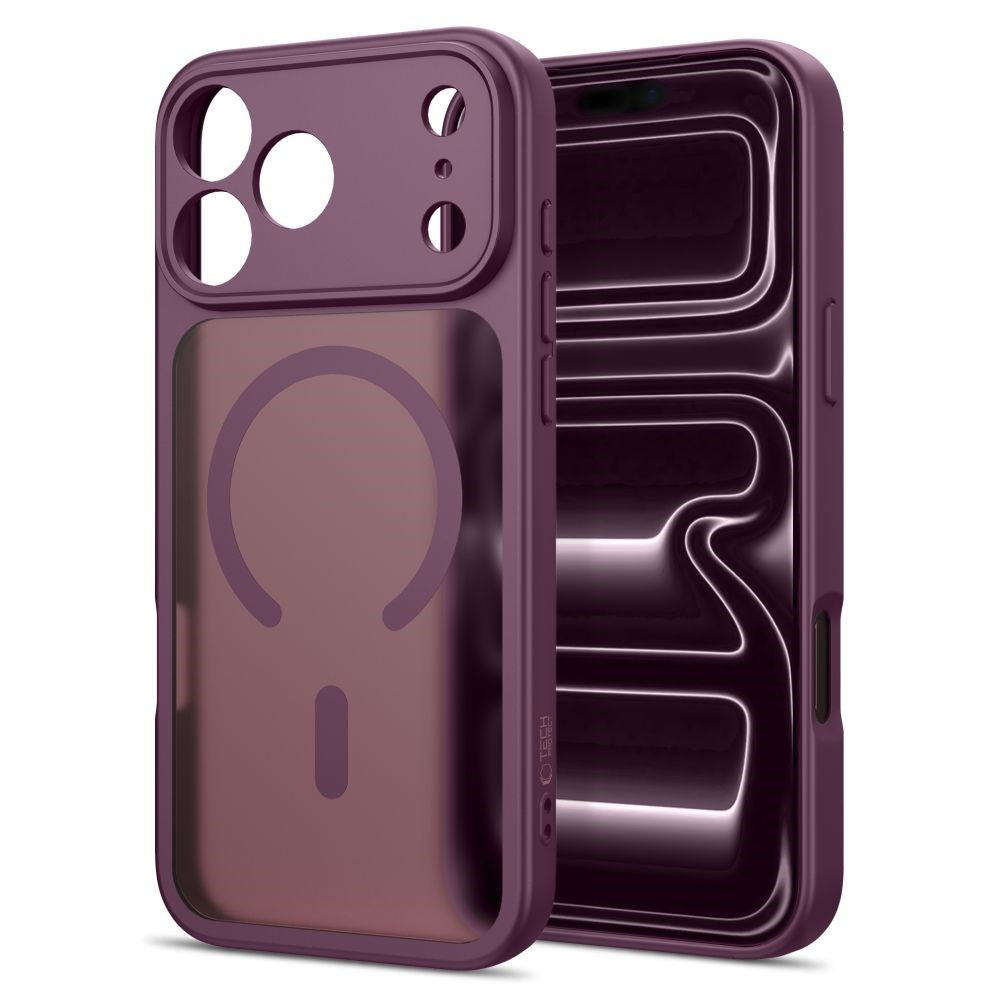 iPhone 17 Pro Max / 18 Pro Max Tech-Protect BasicMag Hybrid Deksel - MagSafe Kompatibel - Matt Rød