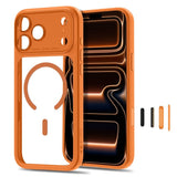 iPhone 18 Pro / 17 Pro Tech-Protect MagPeak Deksel - MagSafe Kompatibel - Oransje / Gjennomsiktig