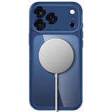 iPhone 18 Pro Max / 17 Pro Max Tech-Protect MagPeak Deksel - MagSafe Kompatibel - Mørkeblå / Gjennomsiktig
