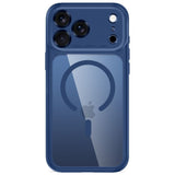 iPhone 18 Pro Max / 17 Pro Max Tech-Protect MagPeak Deksel - MagSafe Kompatibel - Mørkeblå / Gjennomsiktig