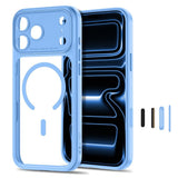 iPhone 18 Pro Max / 17 Pro Max Tech-Protect MagPeak Deksel - MagSafe Kompatibel - Lyseblå / Gjennomsiktig