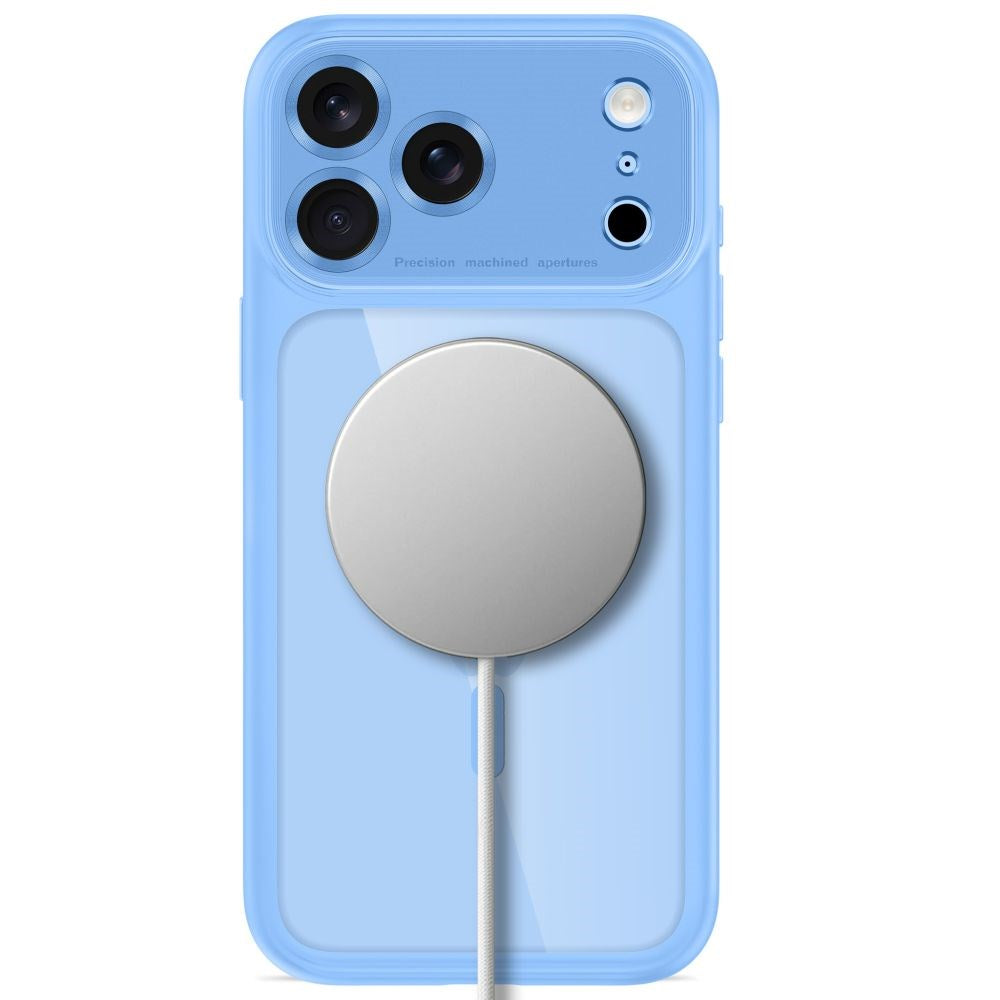 iPhone 18 Pro Max / 17 Pro Max Tech-Protect MagPeak Deksel - MagSafe Kompatibel - Lyseblå / Gjennomsiktig
