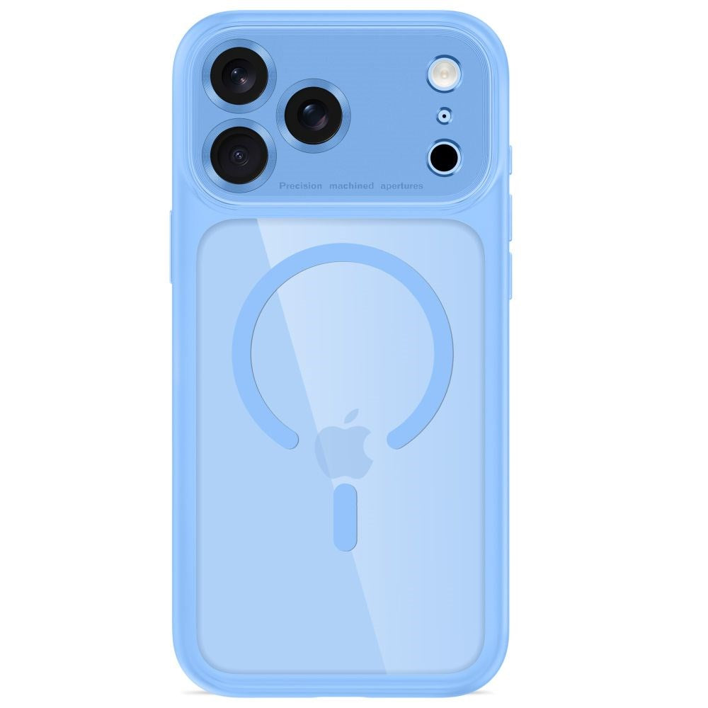 iPhone 18 Pro Max / 17 Pro Max Tech-Protect MagPeak Deksel - MagSafe Kompatibel - Lyseblå / Gjennomsiktig