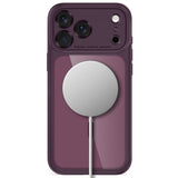 iPhone 18 Pro / 17 Pro Tech-Protect MagPeak Deksel - MagSafe Kompatibel - Rød / Gjennomsiktig