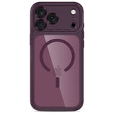 iPhone 18 Pro / 17 Pro Tech-Protect MagPeak Deksel - MagSafe Kompatibel - Rød / Gjennomsiktig