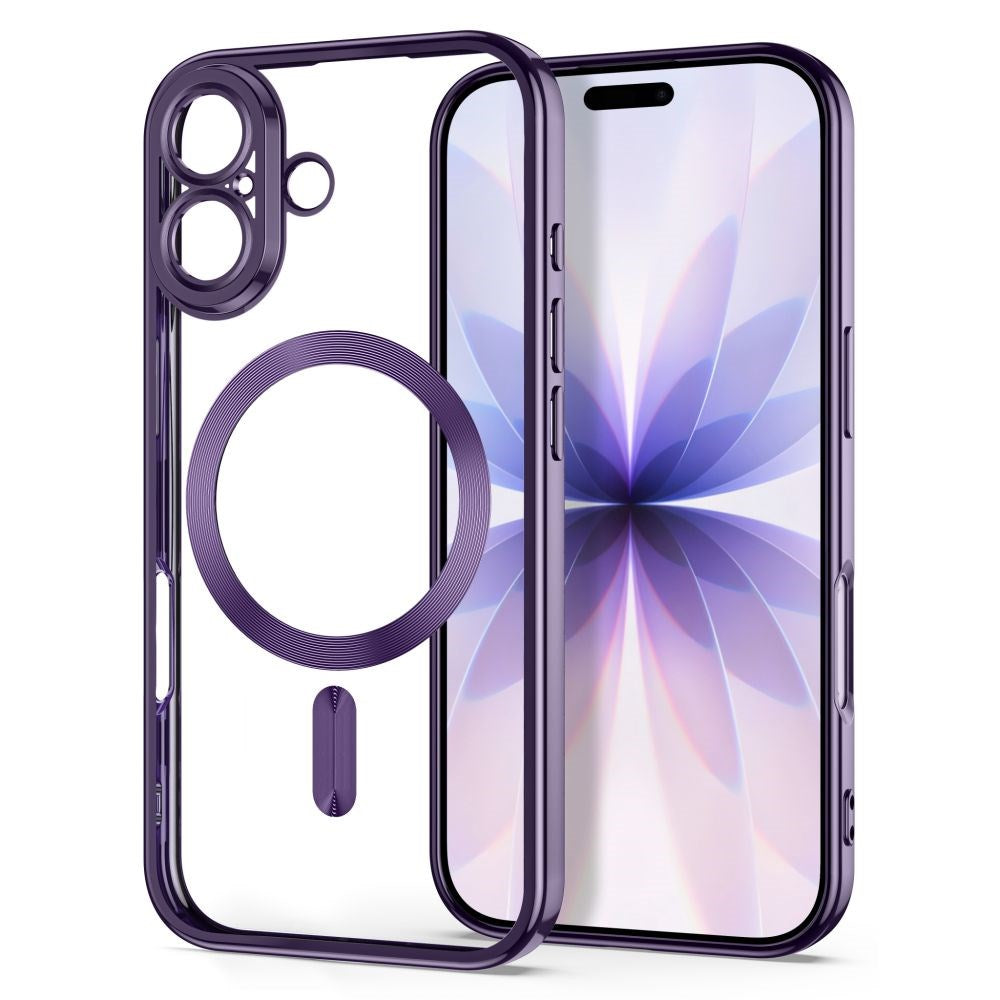 iPhone 17 Tech-Protect MagFlex Deksel - MagSafe Kompatibel - Lilla / Gjennomsiktig