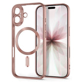 iPhone 17 Tech-Protect MagFlex Deksel - MagSafe Kompatibel - Rose Gold / Gjennomsiktig