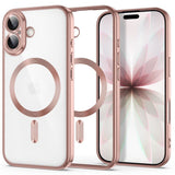 iPhone 17 Tech-Protect MagFlex Deksel - MagSafe Kompatibel - Rose Gold / Gjennomsiktig