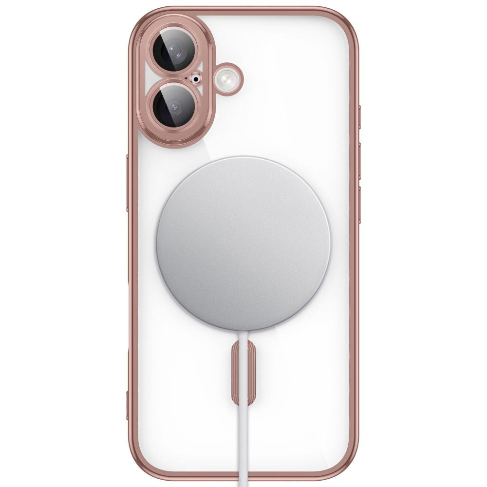 iPhone 17 Tech-Protect MagFlex Deksel - MagSafe Kompatibel - Rose Gold / Gjennomsiktig