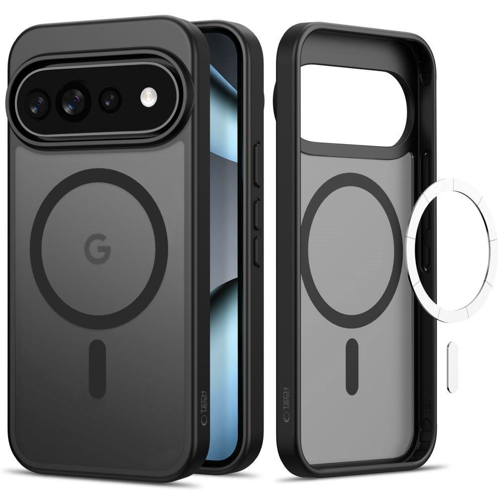 Google Pixel 11 Pro XL / 10 Pro XL / 9 Pro XL Pro Tech-Protect MagMat Deksel - MagSafe Kompatibel - Matt Svart