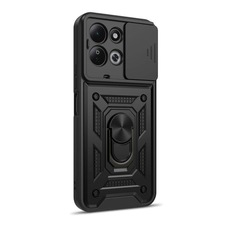 Xiaomi Redmi 17 (5G) / (4G) Tech-Protect Camshield Pro Deksel m. Kameradeksel & Støttefunksjon - Svart