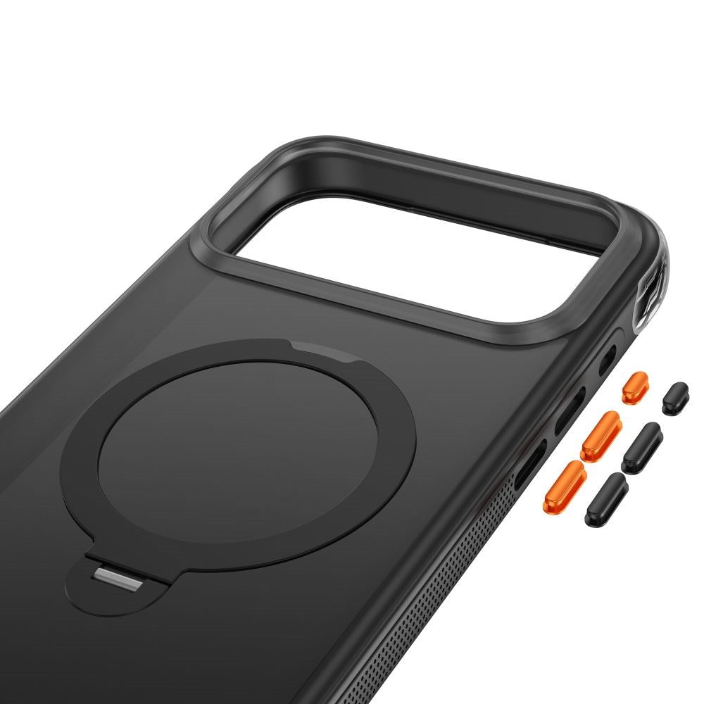 iPhone 18 Pro Max / 17 Pro Max Tech-Protect MagAir Stand Deksel med Kickstand - MagSafe Kompatibel - Matt Svart