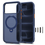iPhone 18 Pro Max / 17 Pro Max Tech-Protect MagAir Stand Deksel med Kickstand - MagSafe Kompatibel - Matt Blå