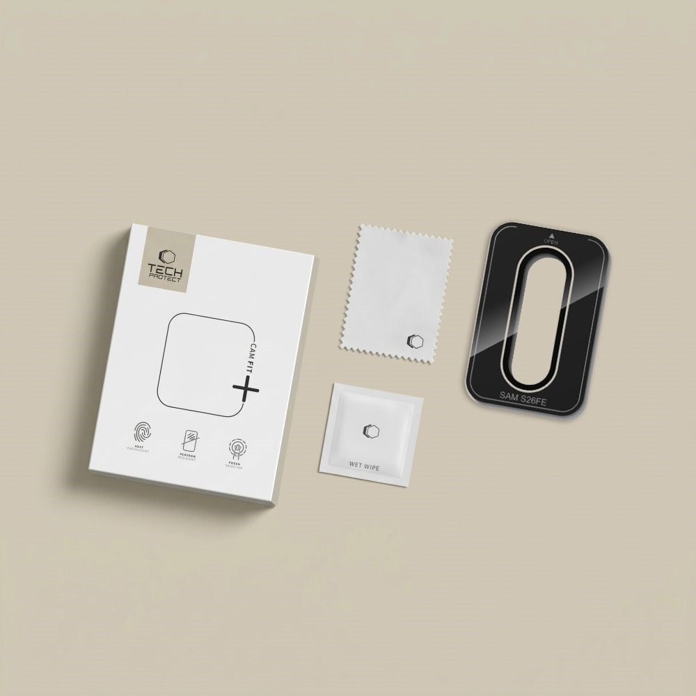 Samsung Galaxy S26 FE Tech-Protect Camring Fit+ Kameralinsbeskyttelse - Gjennomsiktig