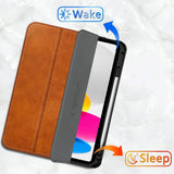 iPad 11" (2025) / 10.9" (2024 / 2022) Tech-Protect Fleece Flip Deksel - Brun