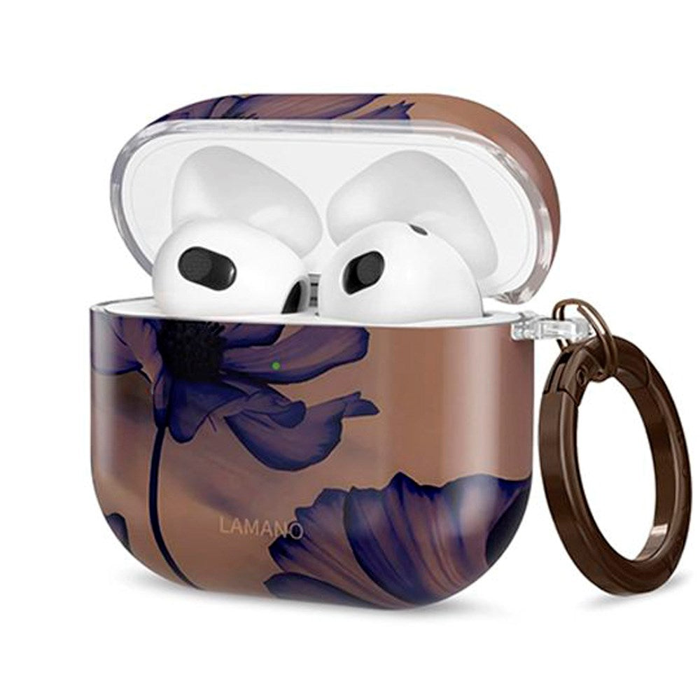 Apple AirPods (4. gen.) Tech-Protect Lamano Deksel m. Nøkkelring - Velvet Night