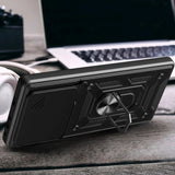 Xiaomi Redmi Note 15 Pro Tech-Protect Camshield Deksel med Magnetisk Ring & Stativfunksjon - Svart