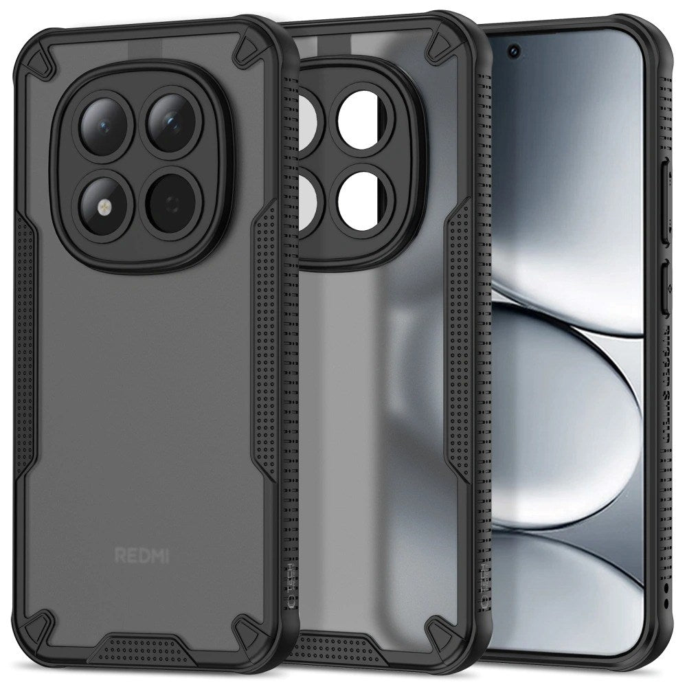 Xiaomi Redmi Note 15 Pro Tech-Protect Rugged Shield Deksel - Mattsvart