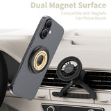 Tech-Protect Lamano Magnetisk Mobil Ring - MagSafe Kompatibel - Svart / Gull