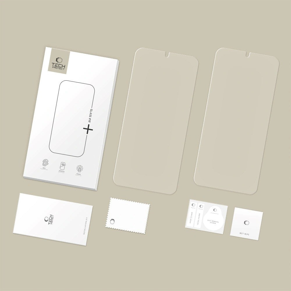 Samsung Galaxy S26+ (Plus) Tech-Protect Glass Fit+ Skjermbeskytter - 2 stk. - Gjennomsiktig