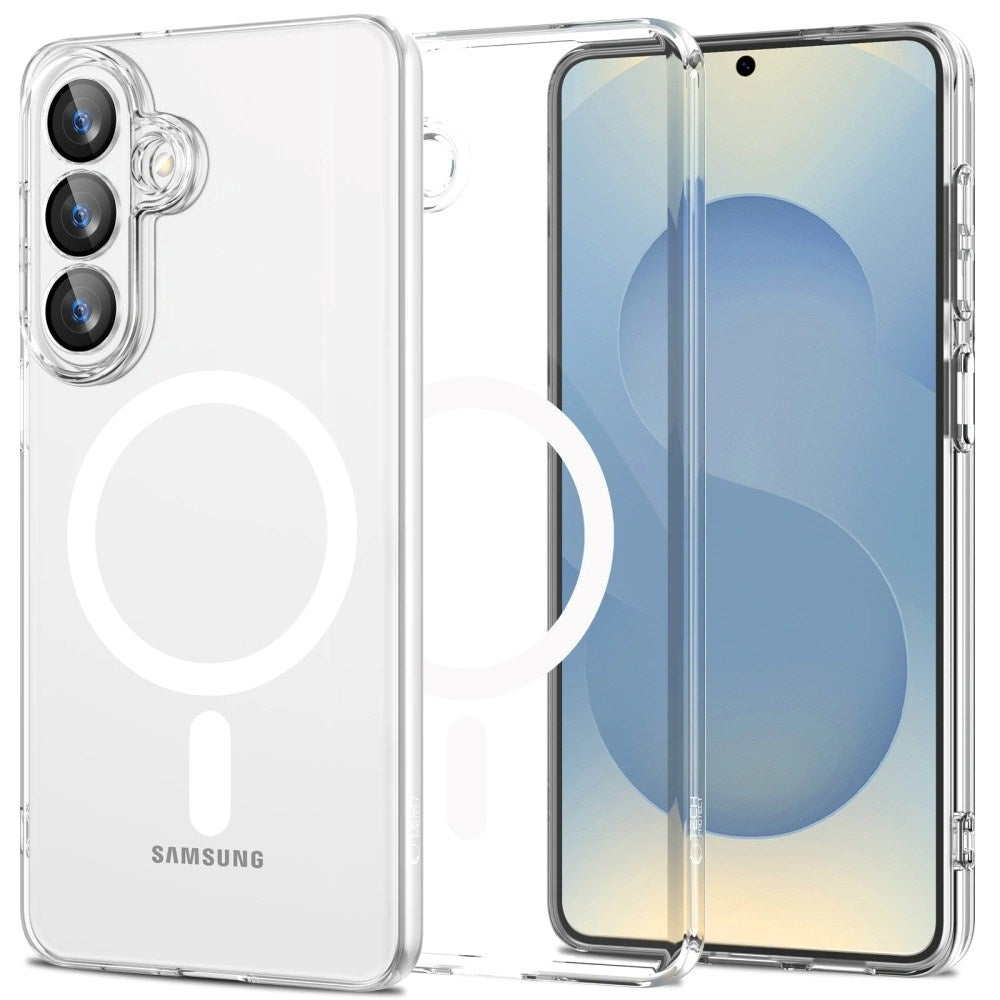 Samsung Galaxy S26+ (Plus) Tech-Protect Flexair Hybrid Deksel - MagSafe Kompatibel - Gjennomsiktig