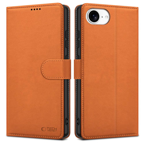 iPhone 16e Tech-Protect Wallet m. Pung - Brun