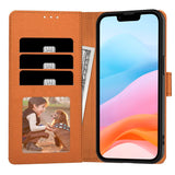 iPhone 16e Tech-Protect Wallet m. Pung - Brun