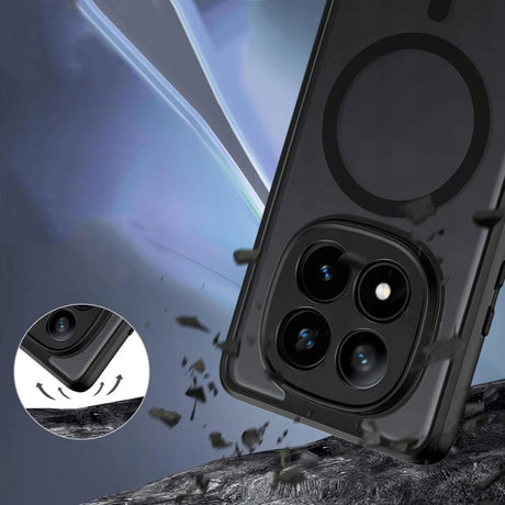 Xiaomi Redmi Note 14 Pro (5G) Tech-Protect MagMat Plast Deksel - MagSafe Kompatibel - Gjennomsiktig / Svart