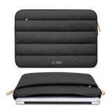 Tech-Protect Fluffy MacBook / Laptop 15-16" (27 x 38 cm) Sleeve med Ekstra Glidelåslomme - Svart