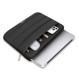 Tech-Protect Fluffy MacBook / Laptop 15-16" (27 x 38 cm) Sleeve med Ekstra Glidelåslomme - Svart