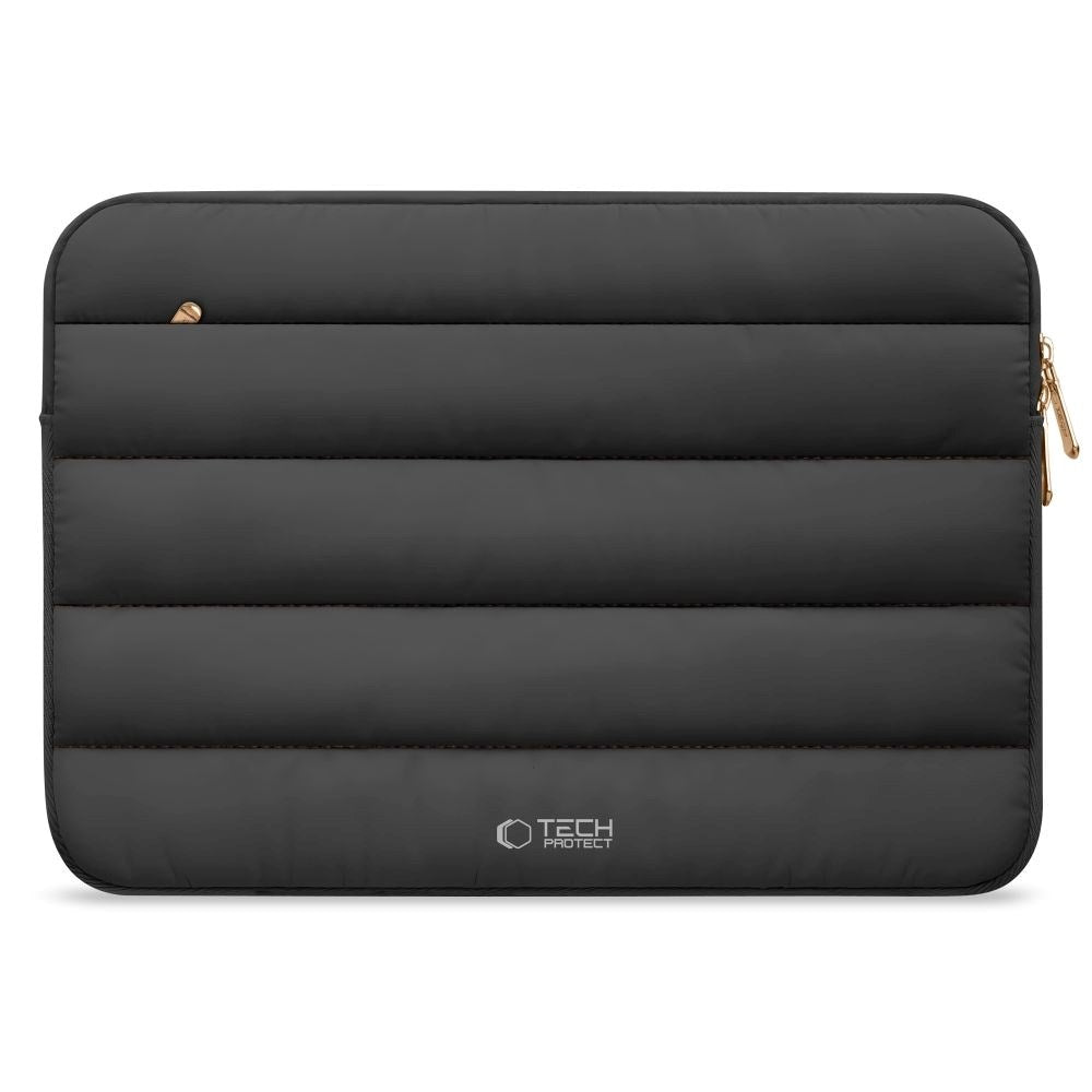Tech-Protect Fluffy MacBook / Laptop 15-16" (27 x 38 cm) Sleeve med Ekstra Glidelåslomme - Svart