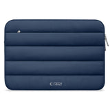 Tech-Protect Fluffy MacBook / Laptop 15-16" (27 x 38 cm) Sleeve med Ekstra Glidelåslomme - Mørk Blå