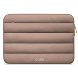 Tech-Protect Fluffy MacBook / Laptop 15-16" (27 x 38 cm) Sleeve med Ekstra Glidelåslomme - Beige