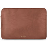 Tech-Protect MacBook / Laptop 15-16" Kunstskinn Sleeve med Fôret Innside - Brown