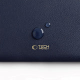 Tech-Protect MacBook / Laptop 15-16" Kunstskinn Sleeve med Fôret Innside - Navy Blue