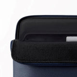 Tech-Protect MacBook / Laptop 15-16" Kunstskinn Sleeve med Fôret Innside - Navy Blue