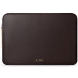 Tech-Protect MacBook / Laptop 15-16" Kunstskinn Sleeve med Fôret Innside - Chocolate