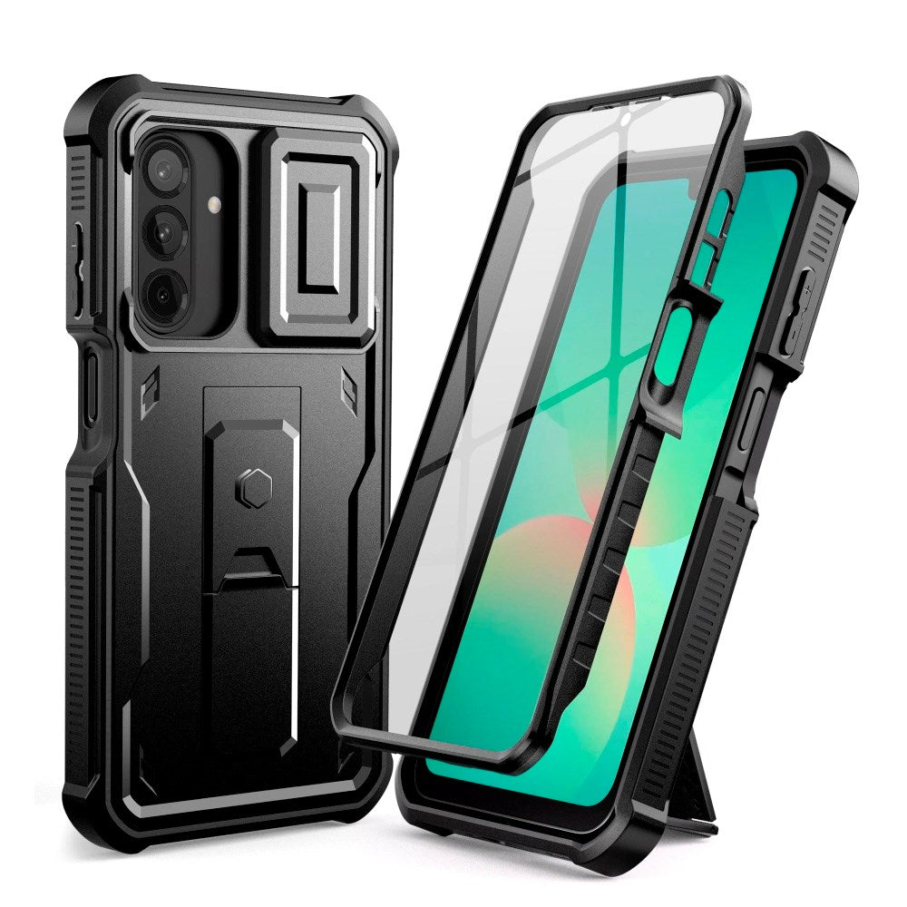 Samsung Galaxy A26 (5G) Tech-Protect Kevlar Pro Hard Plast Deksel m. Skjermbeskyttelse & Kickstand - Svart