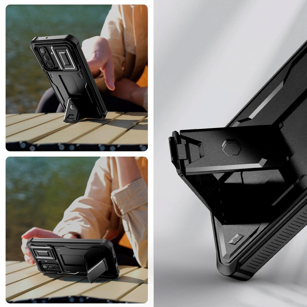 Samsung Galaxy A26 (5G) Tech-Protect Kevlar Pro Hard Plast Deksel m. Skjermbeskyttelse & Kickstand - Svart