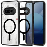 Nothing Phone (3a) Tech-Protect Magmat Deksel - MagSafe Kompatibel - Gjennomsiktig / Svart