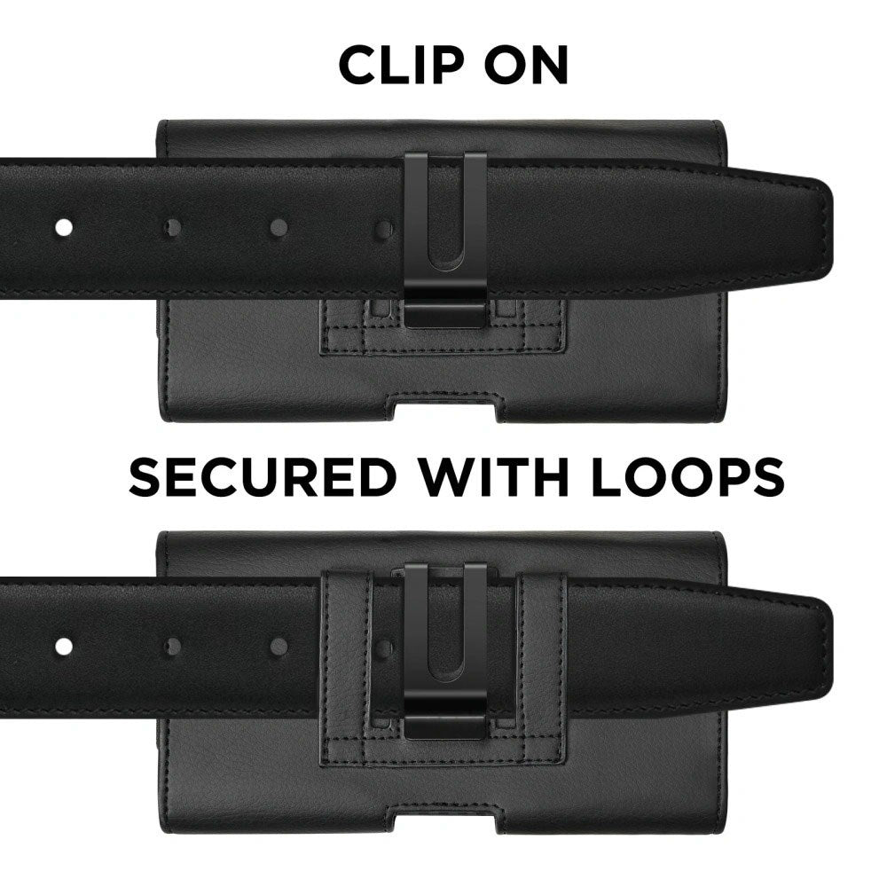 Tech-Protect Universal Kunstskinn Mobil Etui - Mål (17.5 x 9 x 2.8 cm) - Svart