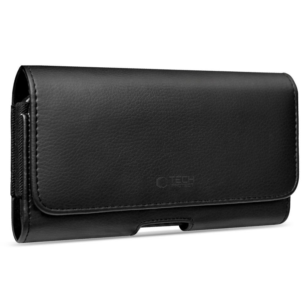 Tech-Protect Universal Kunstskinn Mobil Etui - Mål (17.5 x 9 x 2.8 cm) - Svart