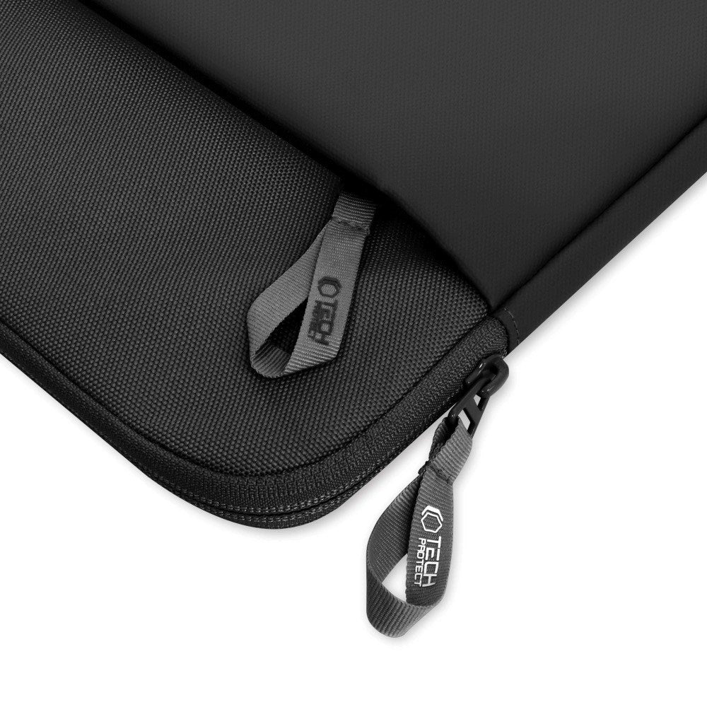 Tech-Protect MacBook / Laptop 13-14" Sleeve med Fôret Innside & Lomme - Svart