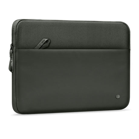 Tech-Protect MacBook / Laptop 13-14" Sleeve med Fôret Innside & Lomme - Mørkegrønn